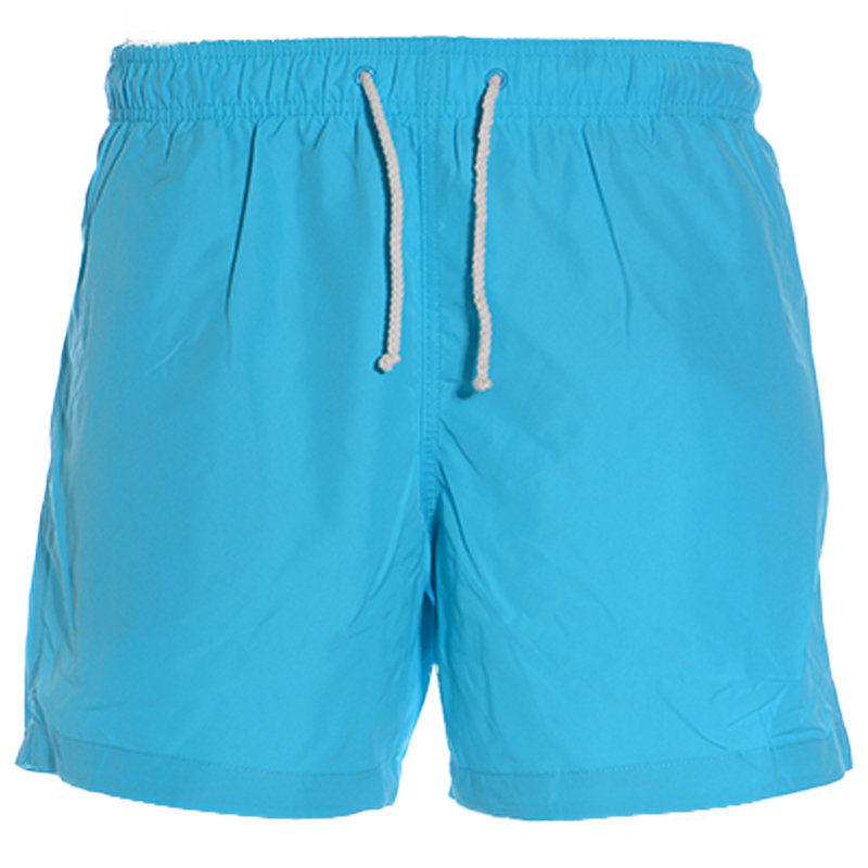 Fxbar Men Pure Color Swim Board Shorts Short Legs Surfing Swim Trunks Multi-Pocket Bathing Suit 