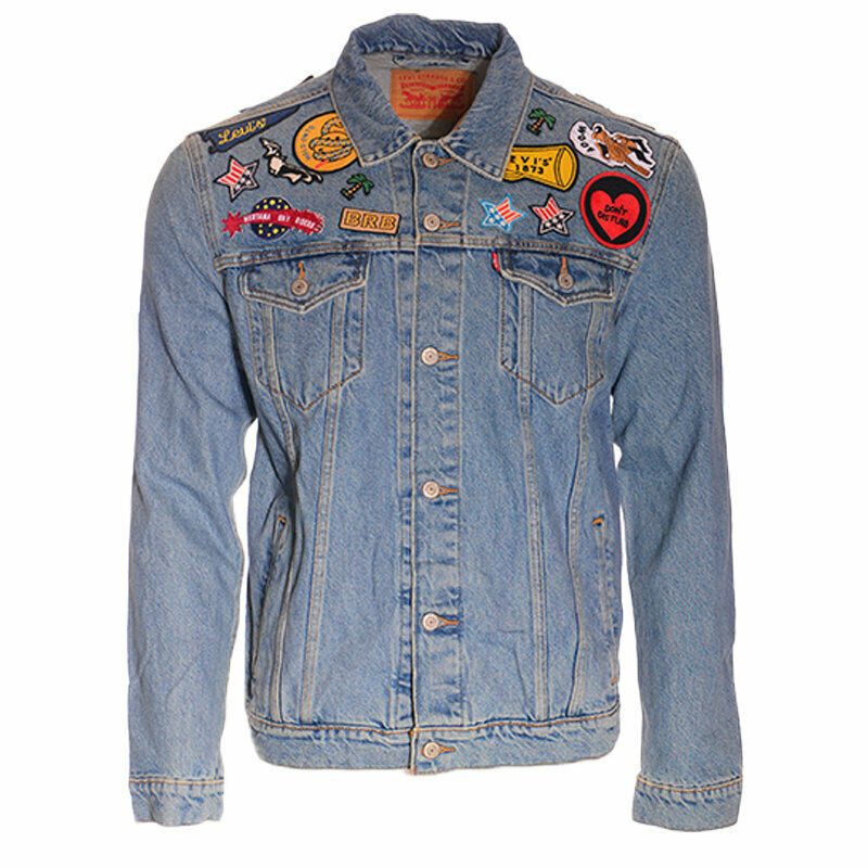 LEVIS S5749 Mens Vintage Casual Trucker Denim Jacket Blue Jeans Button ...