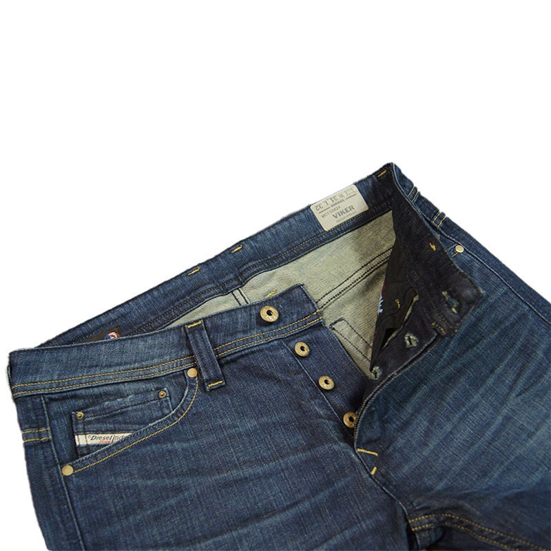 DIESEL VIKER U0824 Mens Denim Jeans Cotton Blue Pants Regular Fit ...